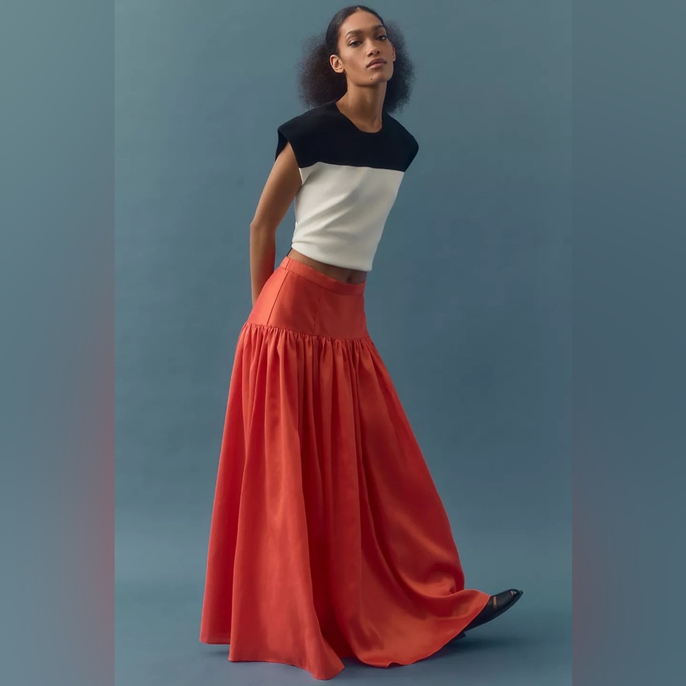 NWT Hutch Drop-Waist Maxi Skirt